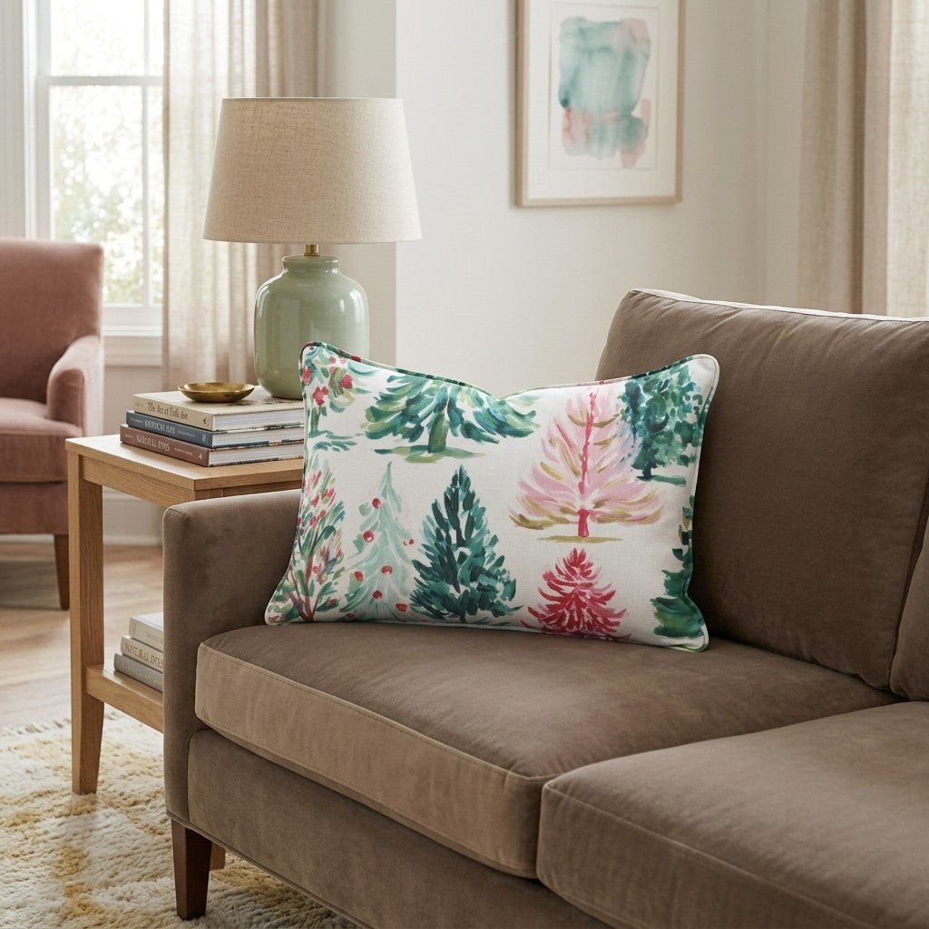 Taylors Tree Farm Throw Pillow - Hillcroft Home