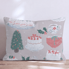 Tea and Tidings Throw Pillow - Hillcroft Home