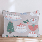 Tea and Tidings Throw Pillow - Hillcroft Home