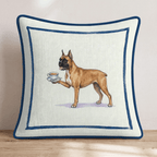 Tea Time Boxer Throw Pillow - Hillcroft Home