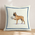Tea Time Boxer Throw Pillow - Hillcroft Home