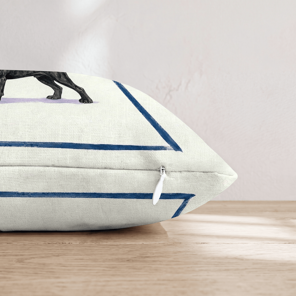 Tea Time Cane Corso Throw Pillow - Hillcroft Home