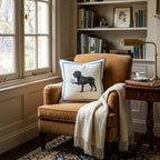 Tea Time Cane Corso Throw Pillow - Hillcroft Home