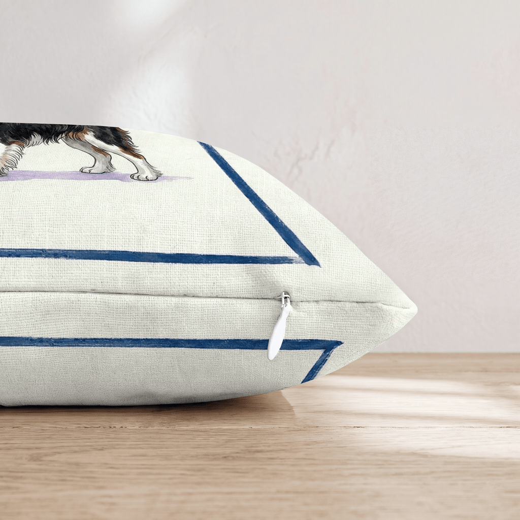 Tea Time Cavalier King Charles Spaniel Throw Pillow - Hillcroft Home
