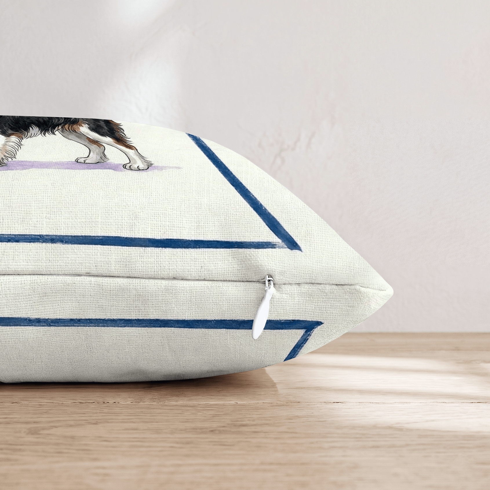 Tea Time Cavalier King Charles Spaniel Throw Pillow - Hillcroft Home