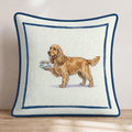Tea Time Cocker Spaniel Throw Pillow - Hillcroft Home