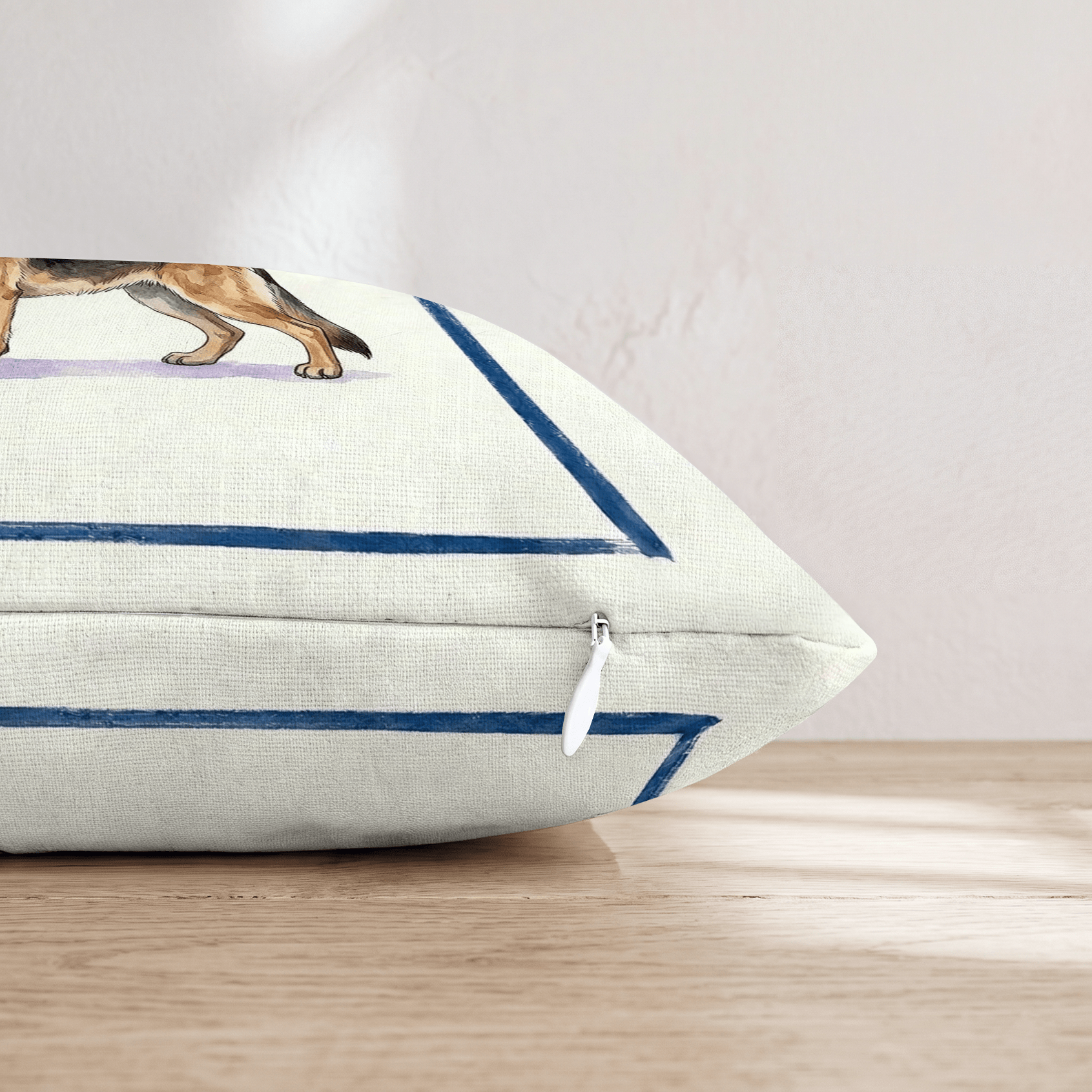 Tea Time German Shepherd Throw Pillow - Hillcroft Home