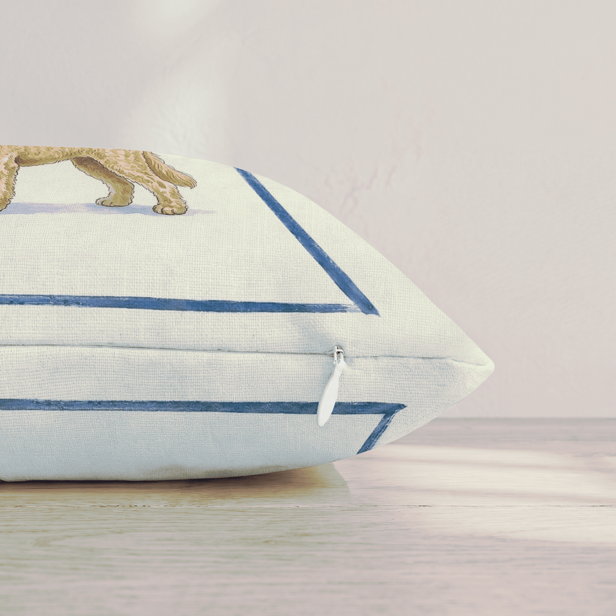 Tea Time Goldendoodle Throw Pillow throw pillow - Hillcroft Home