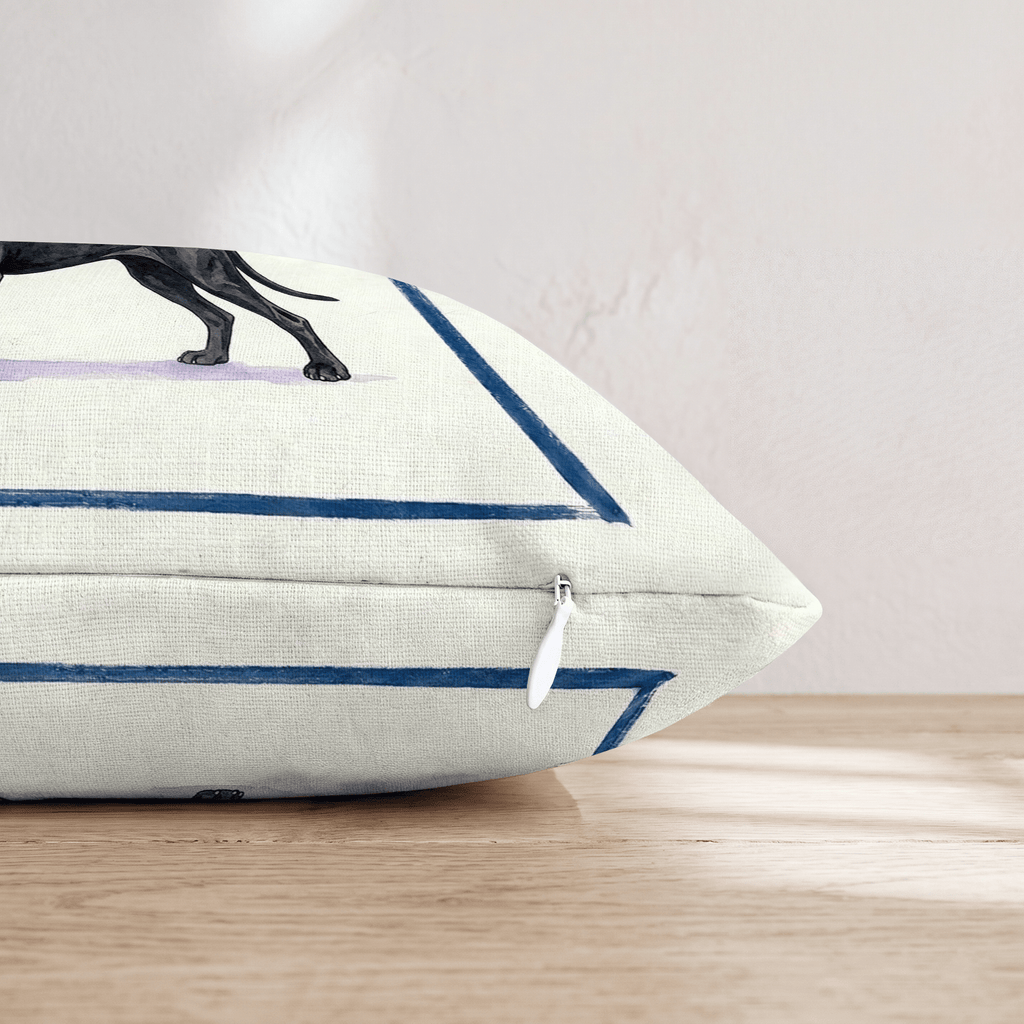 Tea Time Great Dane Throw Pillow - Hillcroft Home