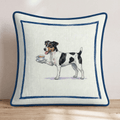 Tea Time Jack Russell Throw Pillow - Hillcroft Home