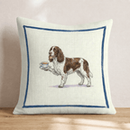 Tea Time Springer Spaniel Throw Pillow - Hillcroft Home