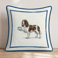 Tea Time Springer Spaniel Throw Pillow - Hillcroft Home