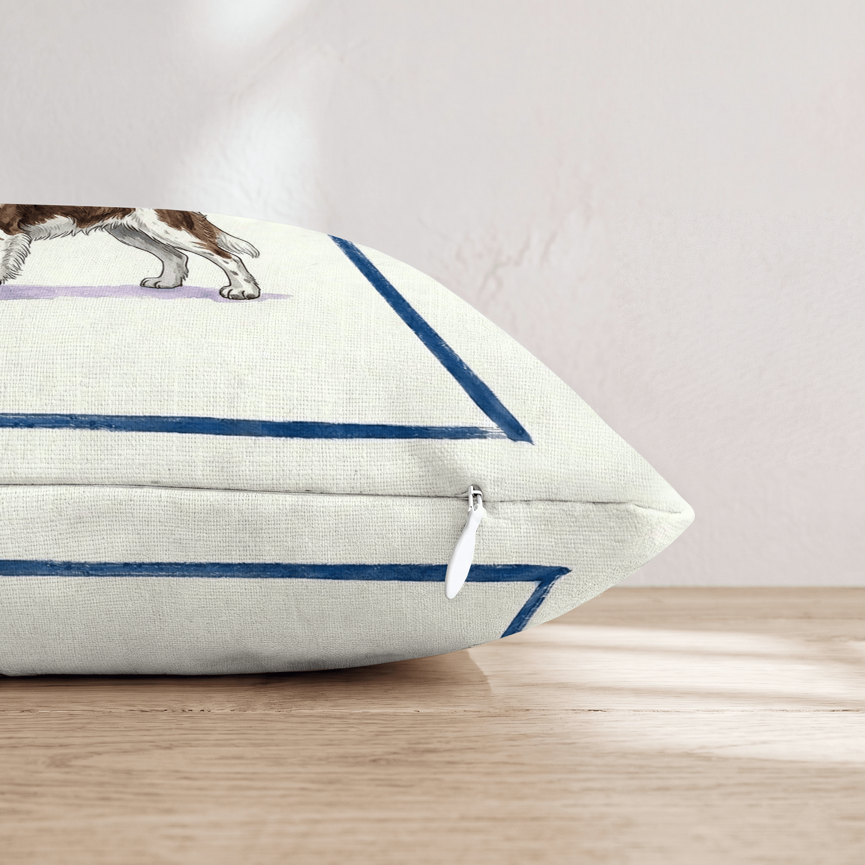 Tea Time Springer Spaniel Throw Pillow - Hillcroft Home