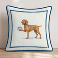 Tea Time Vizsla Throw Pillow - Hillcroft Home