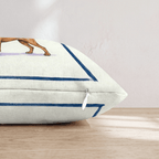 Tea Time Vizsla Throw Pillow - Hillcroft Home