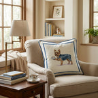 Tea Time Yorkie Throw Pillow - Hillcroft Home