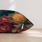 Teal Monkey Bloom Throw Pillow - Hillcroft Home