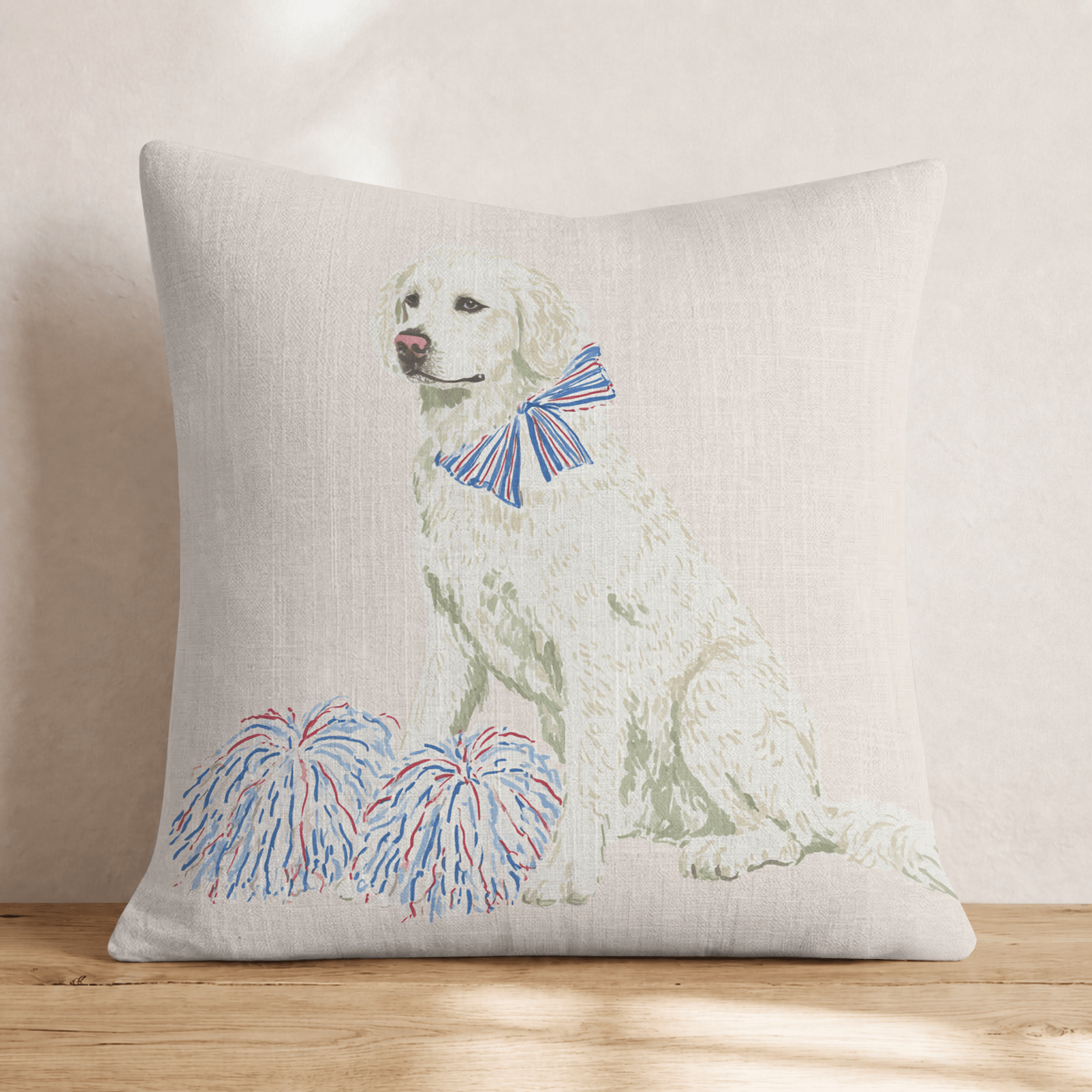 Team Spirit Labrador Throw Pillow - Hillcroft Home