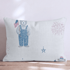 Teddy Bear Forth Throw Pillow - Hillcroft Home
