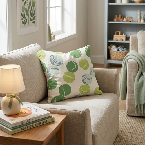 Tennis Balls Throw Pillow - Hillcroft Home