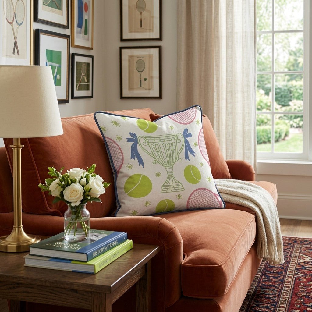 Tennis Champion Throw Pillow - Hillcroft Home