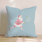 Tennis Claus Throw Pillow - Hillcroft Home