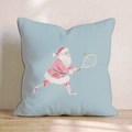 Tennis Claus Throw Pillow - Hillcroft Home