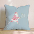 Tennis Claus Throw Pillow - Hillcroft Home
