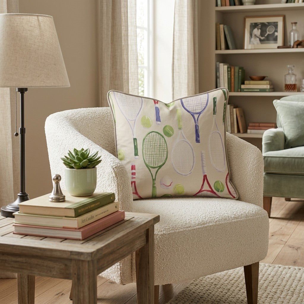 Tennis Day Throw Pillow - Hillcroft Home