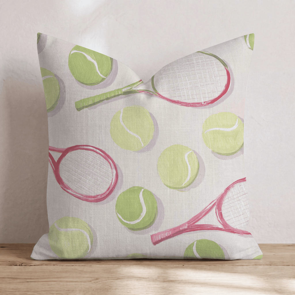 Tennis Game Throw Pillow - Hillcroft Home