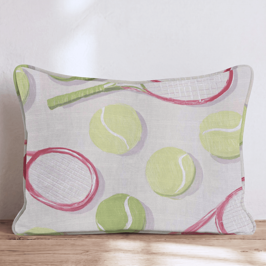 Tennis Game Throw Pillow - Hillcroft Home