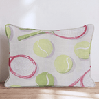 Tennis Game Throw Pillow - Hillcroft Home