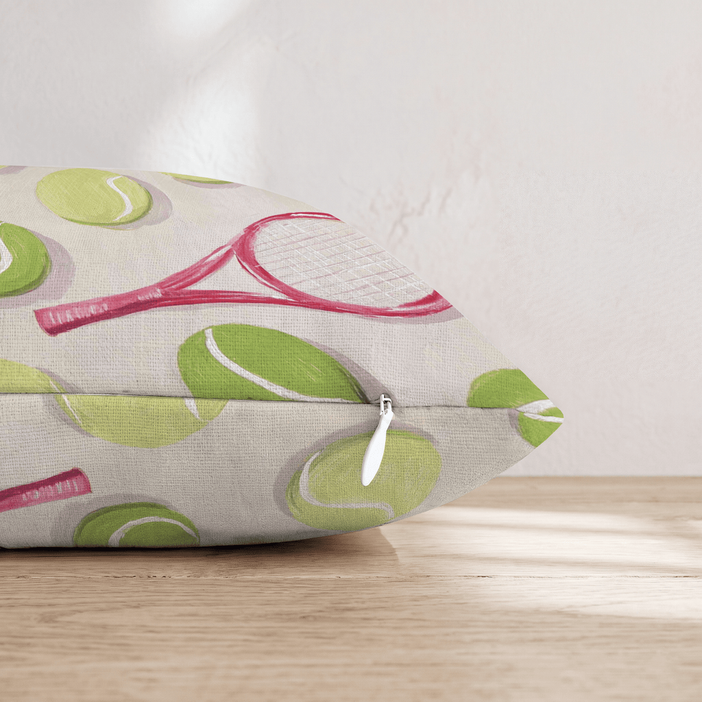 Tennis Game Throw Pillow - Hillcroft Home