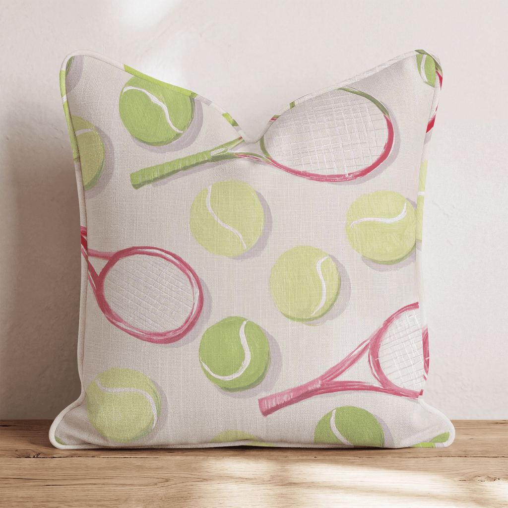 Tennis Game Throw Pillow - Hillcroft Home
