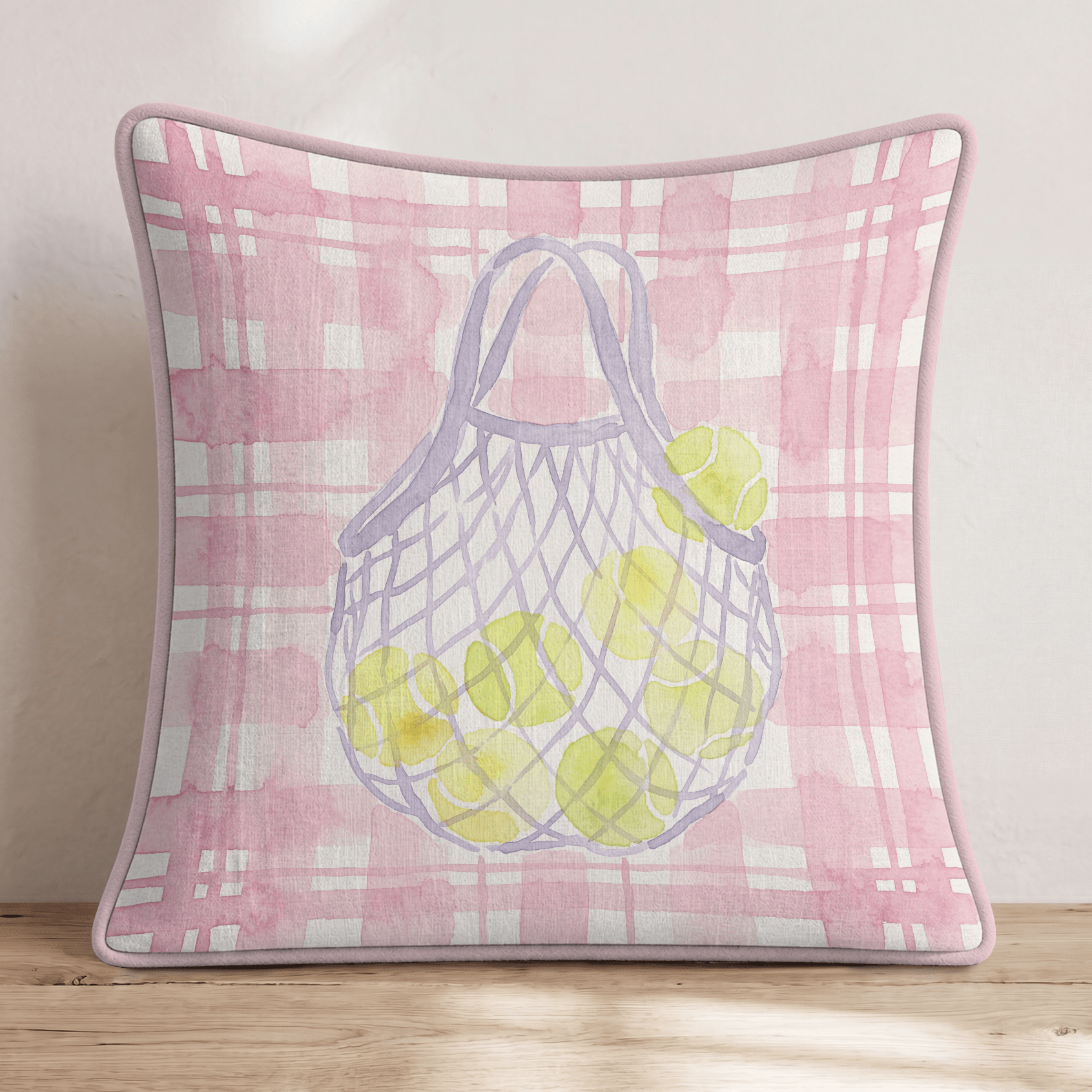 Tennis Picnic Throw Pillow - Hillcroft Home
