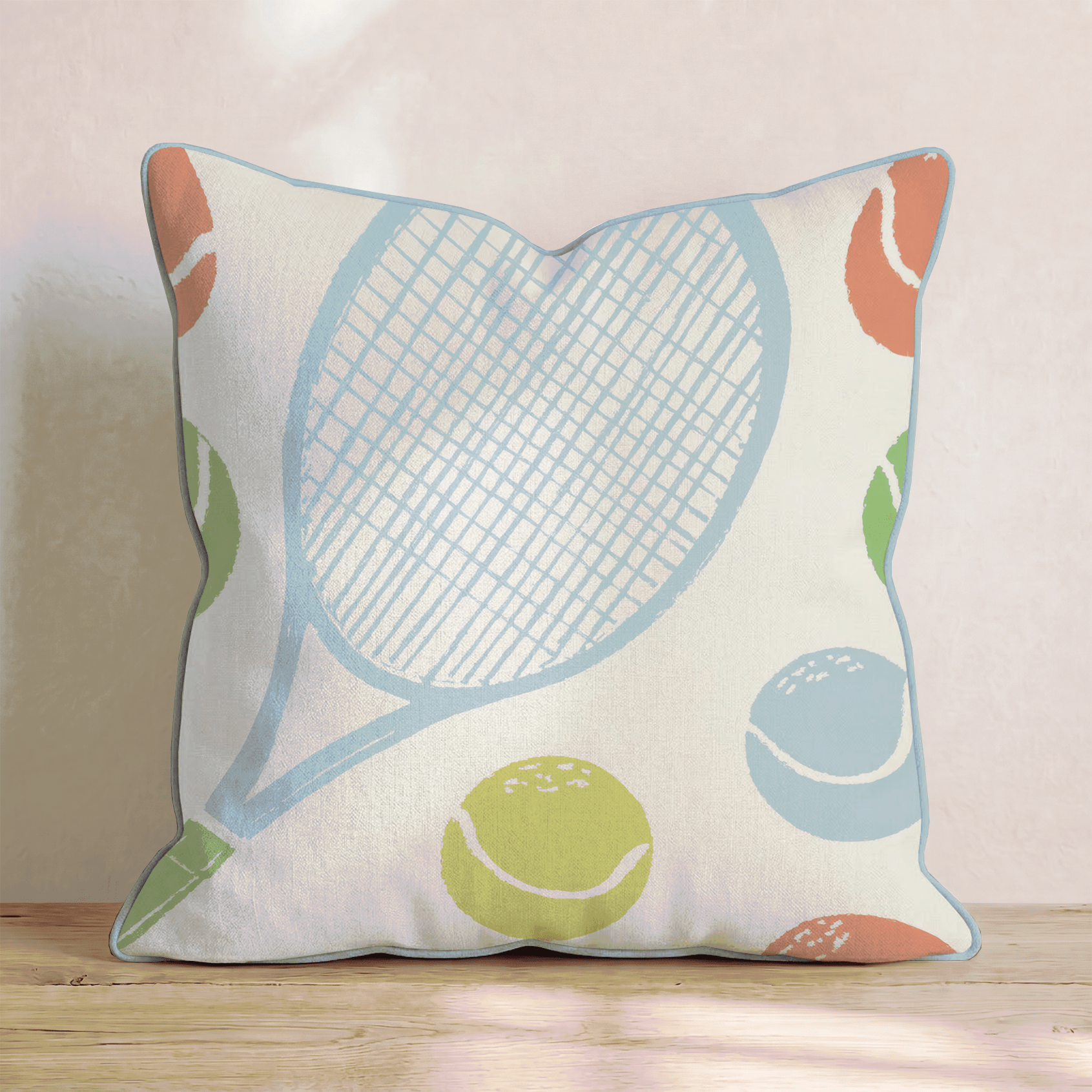Tennis Racket Throw Pillow - Hillcroft Home