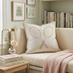 Tennis Symmetry Throw Pillow - Hillcroft Home