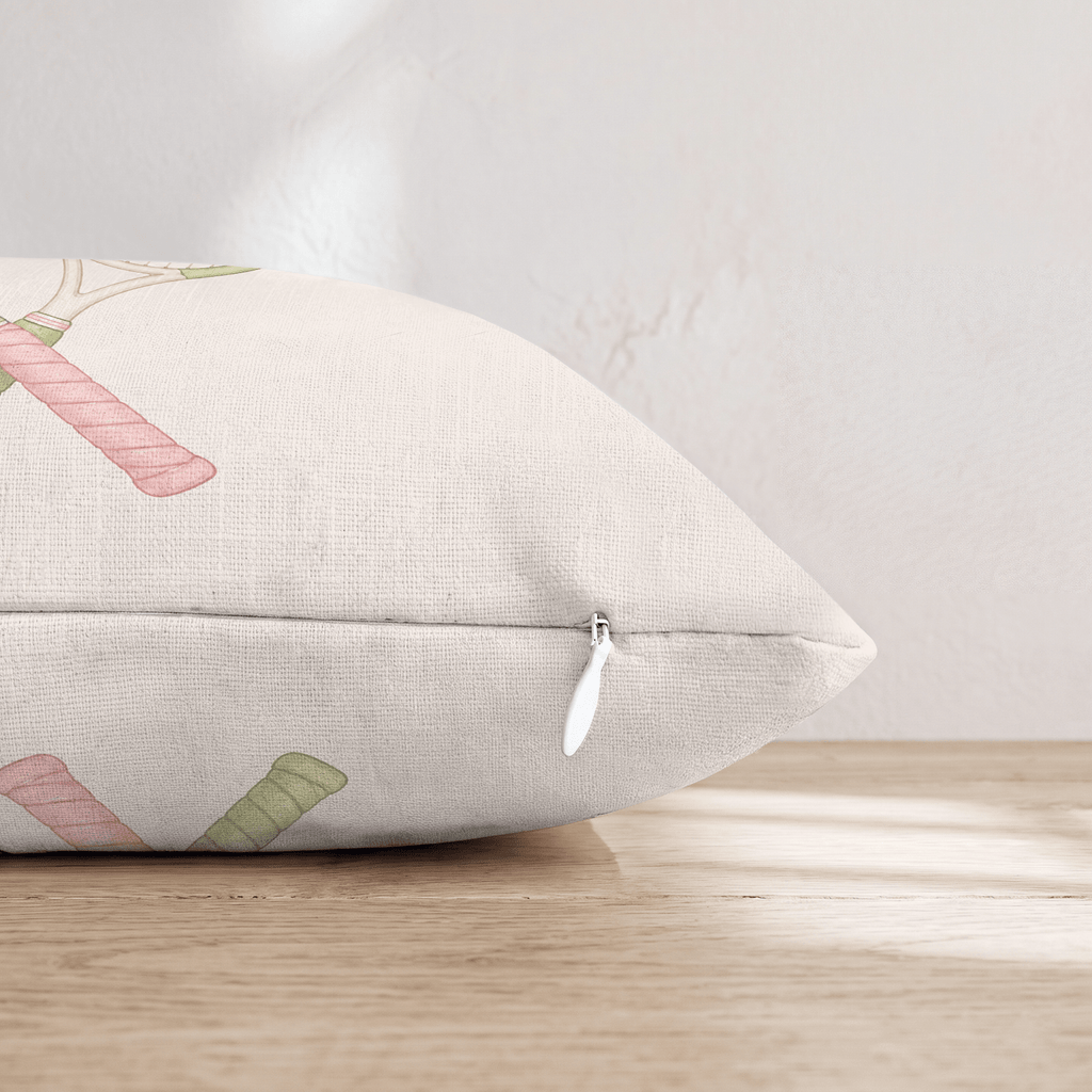 Tennis Symmetry Throw Pillow - Hillcroft Home