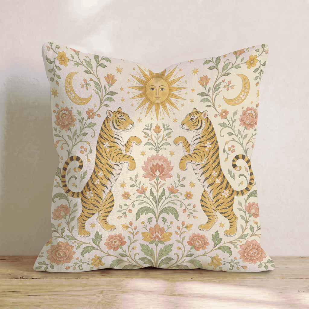 Terran Tiger Throw Pillow - Hillcroft Home