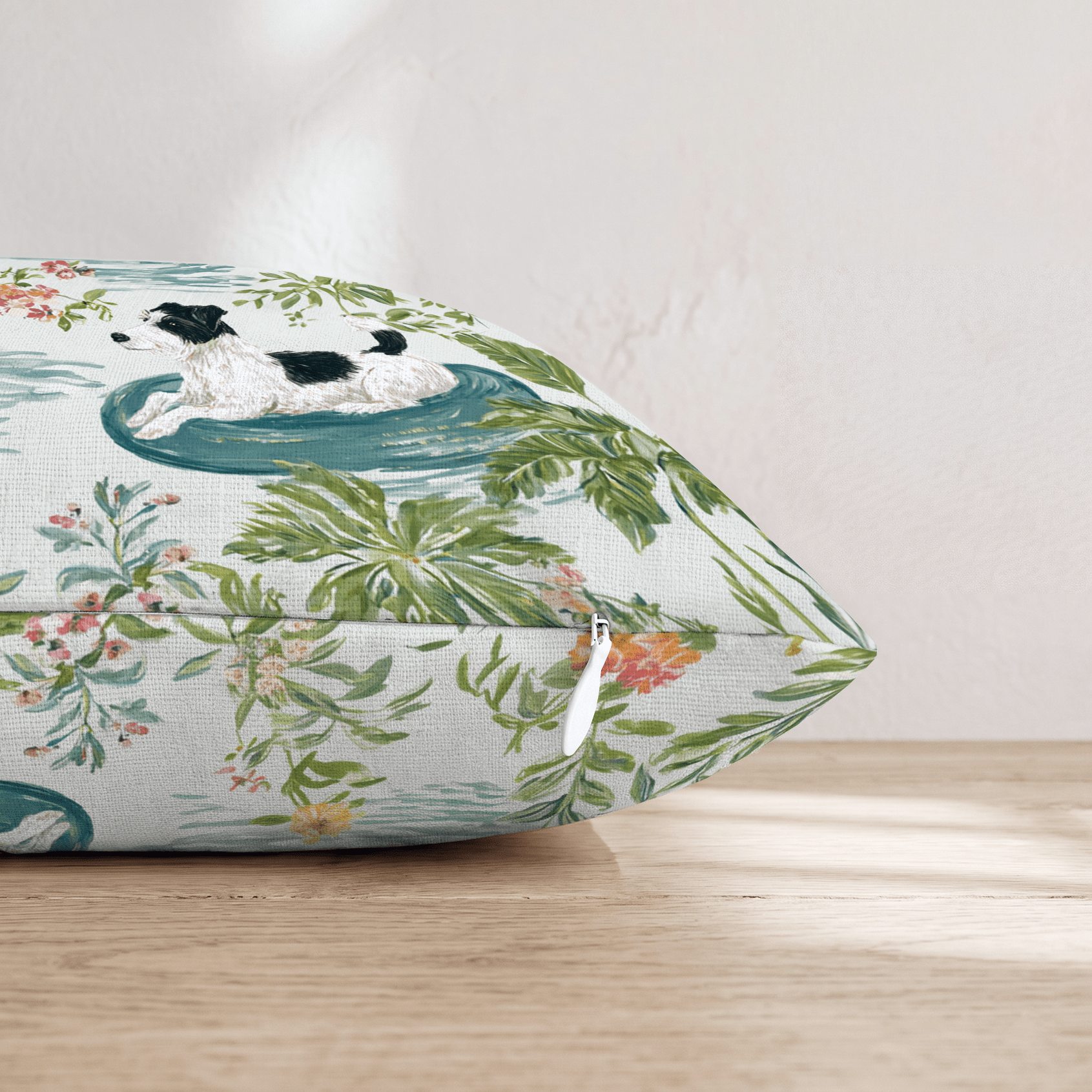 Terrier Float Throw Pillow - Hillcroft Home
