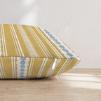 Tessellating Vertical Sage Throw Pillow - Hillcroft Home