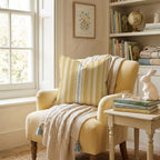 Tessellating Vertical Sage Throw Pillow - Hillcroft Home