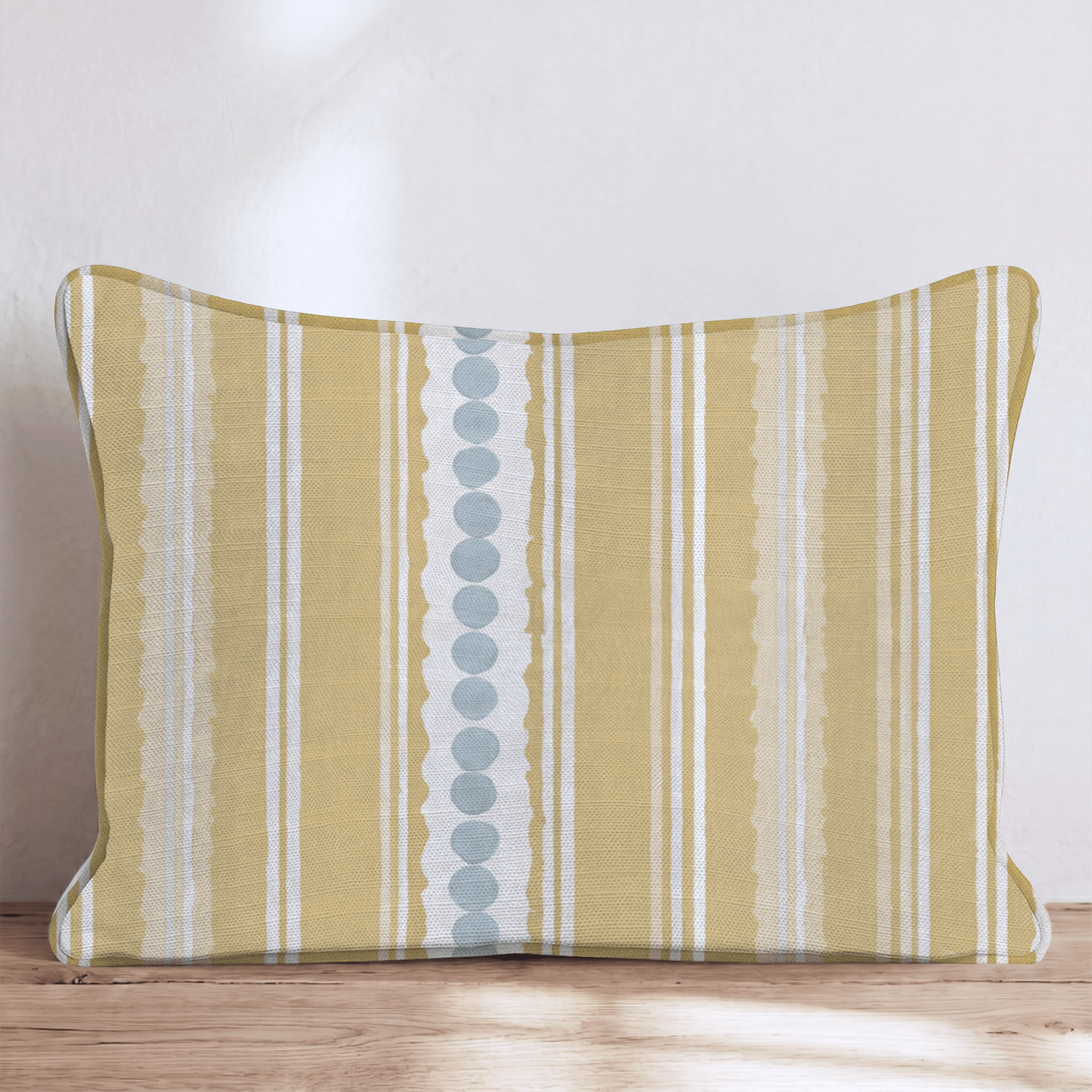 Tessellating Vertical Sage Throw Pillow - Hillcroft Home
