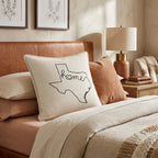 Texas Home Throw Pillow - Hillcroft Home