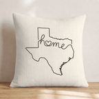 Texas Home Throw Pillow - Hillcroft Home
