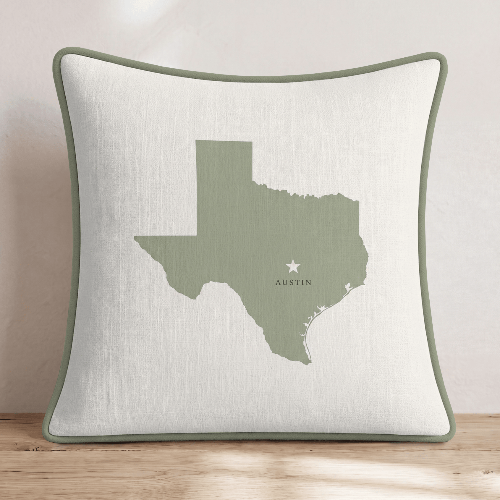 Texas State Capital Throw Pillow - Hillcroft Home