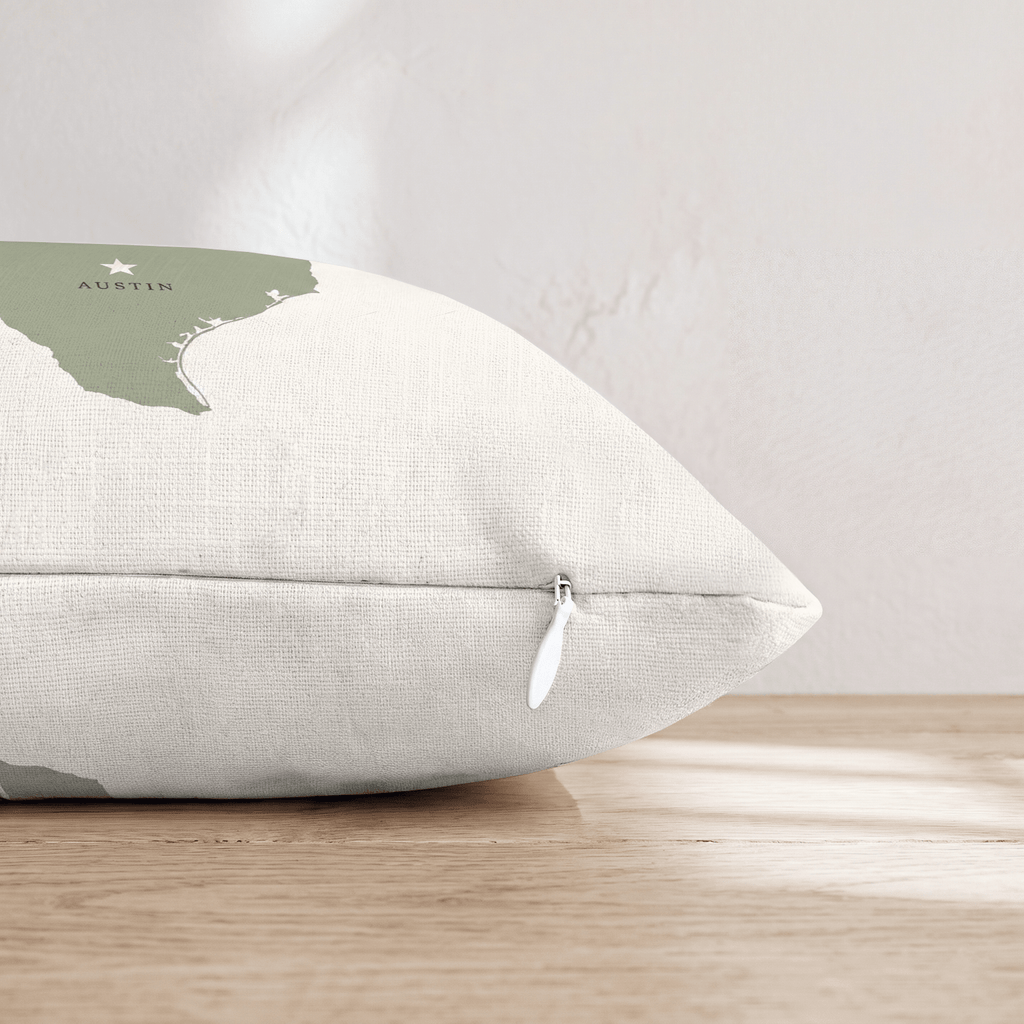 Texas State Capital Throw Pillow - Hillcroft Home