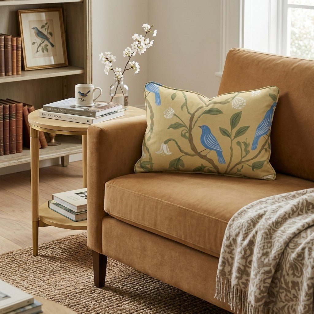 Textured Muted Stripe Throw Pillow - Hillcroft Home