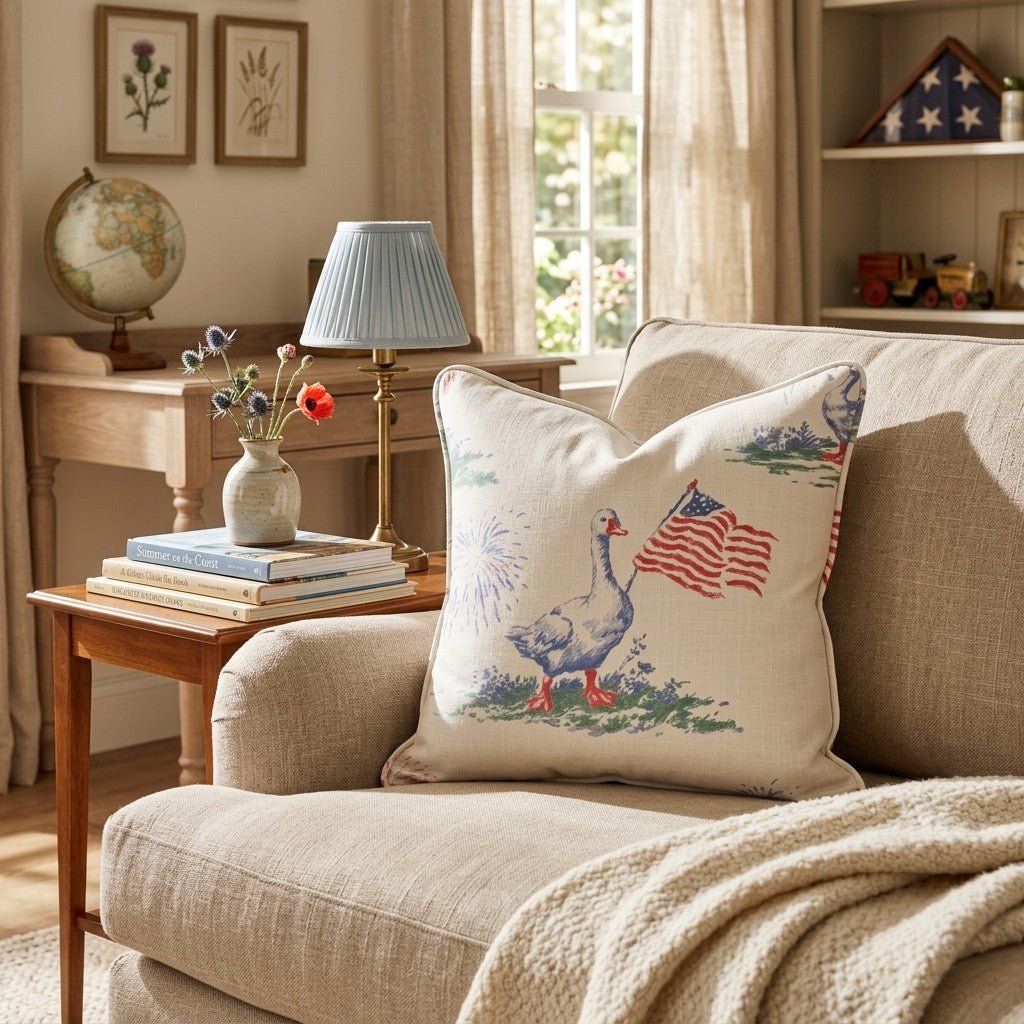 The American Goose Throw Pillow - Hillcroft Home