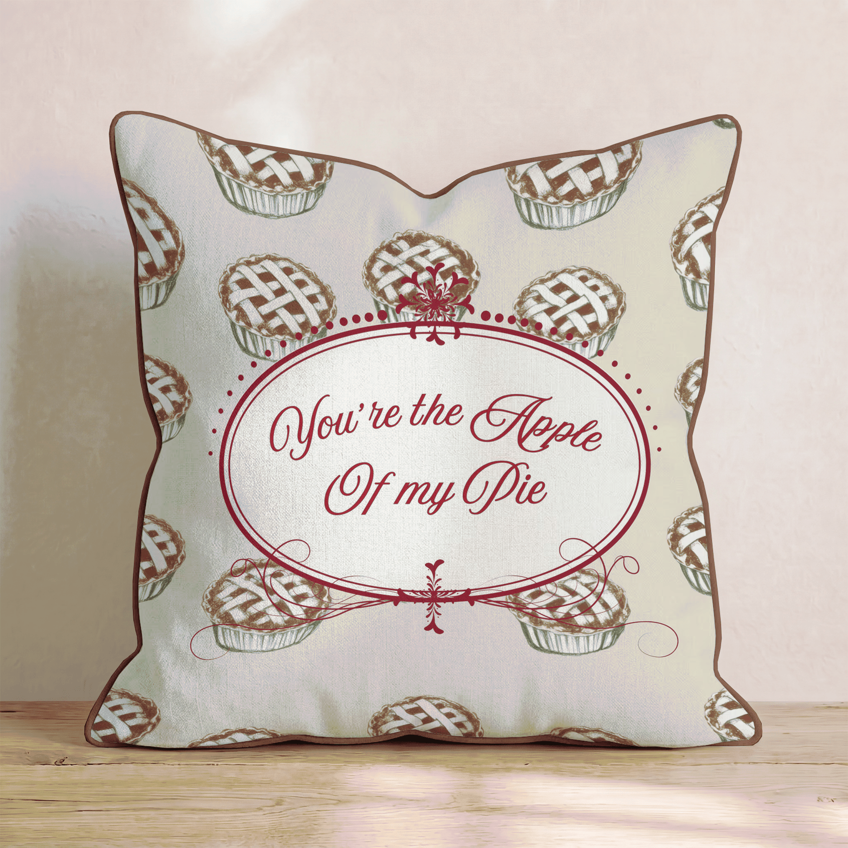The Apple of my Pie Throw Pillow - Hillcroft Home